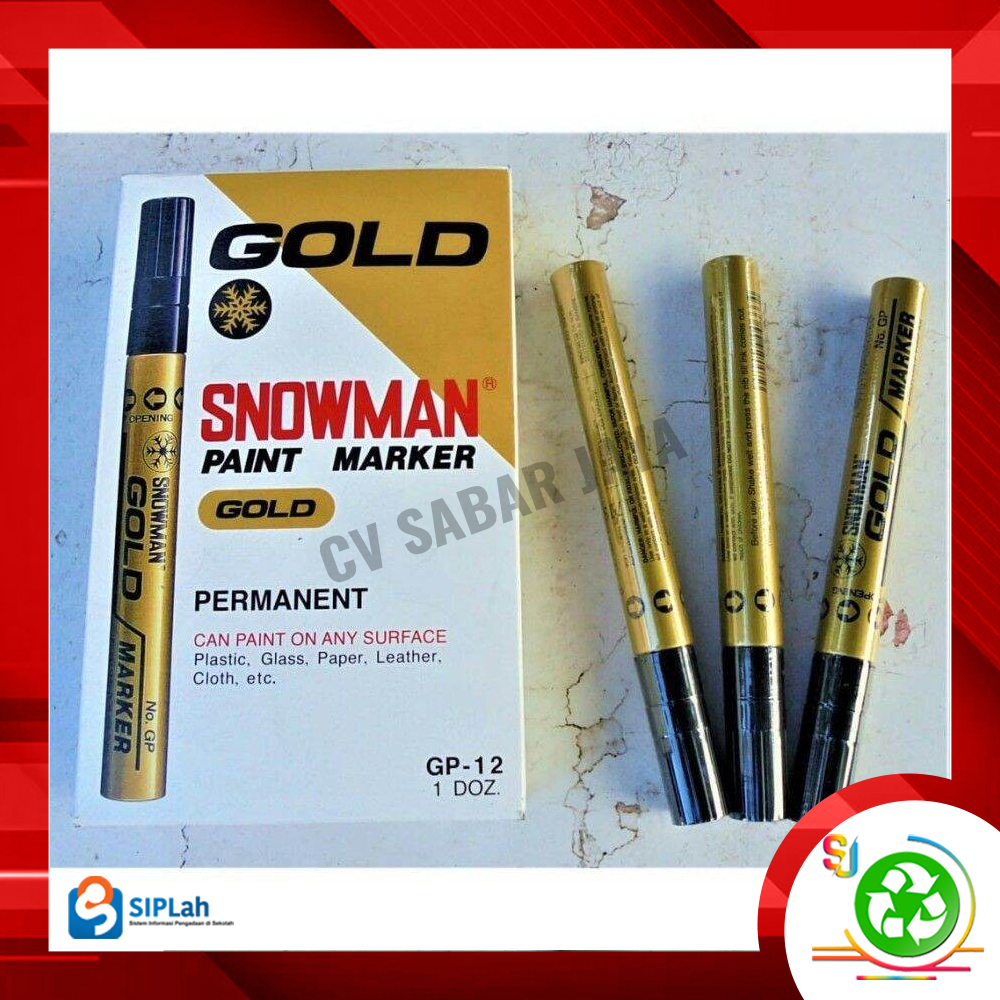 Jual SNOWMAN DRAWING PEN PERMANENT